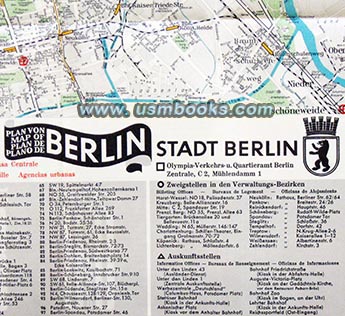 1936 Stadtplan Berlin