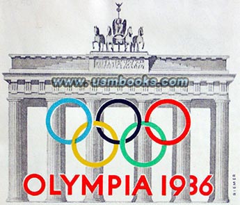 1936 Olympic Berlin map Dresdner Bank