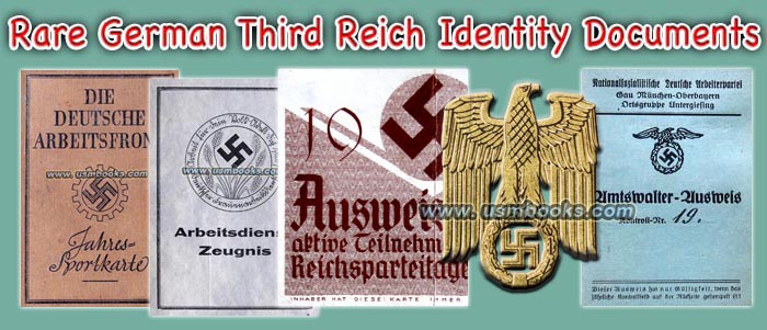 Original Nazi German Ausweise