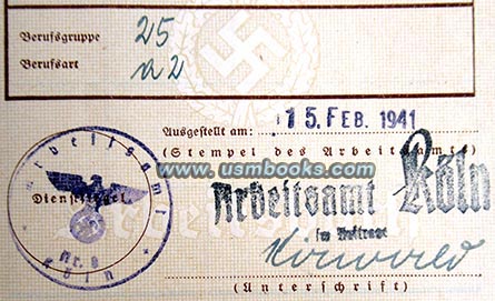 Arbeitsamt Koeln 1941