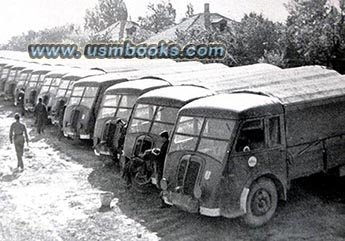 Nazi Navy Truck Transport Unit in WW2