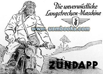Nazi motorcycle Zündapp advertising