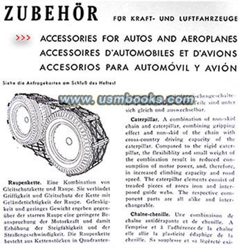 Nazi automotive accessory advertising in English