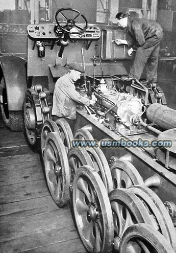 Nazi halftrack factory