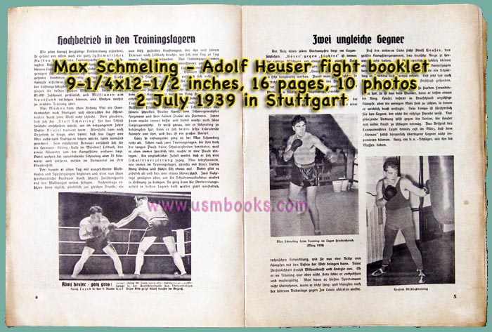 Max Schmeling vs. Adolf Heuser, 2 July 1939 Stuttgart