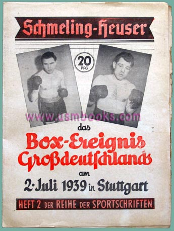 Nazi boxing souvenir booklet