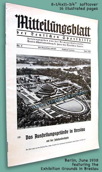 Mitteilungsblatt der deutschen Sporthilfe Juni 1938