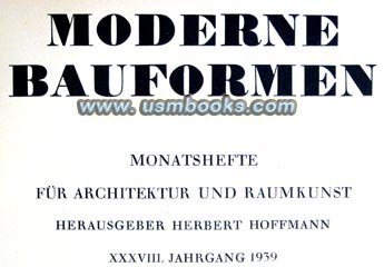 Moderne Bauformen, Monatshefte für Architektur und Raumkunst