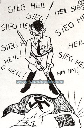 Sieg Heil! anti-Hitler cartoon 1945
