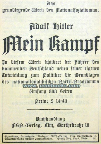 Mein Kampf, Adolf Hitler