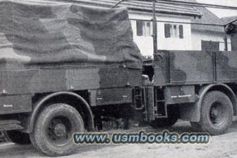 Nazi supply trucks