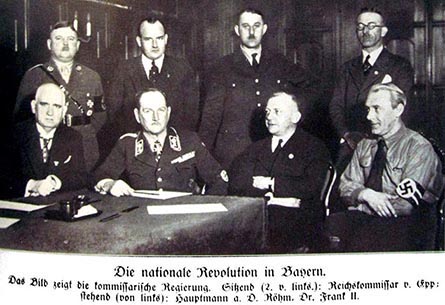 Nazi cabinet in Bavaria with Ernst Roehm and Hand Frank