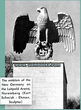 Nazi eagle and swastika Reichsparteitaggelaende Nuernberg