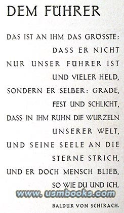 Baldur von Schirach poem