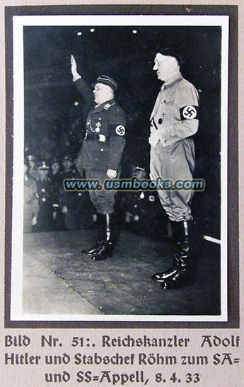 SA Stabchef Ernst Roehm and Hitler