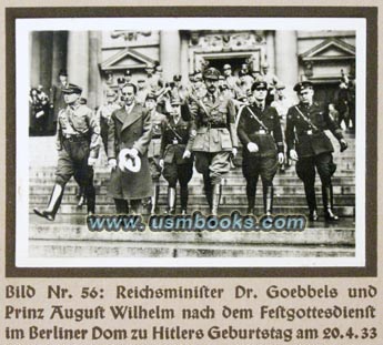 Goebbels und Crown Prince August Wilhelm