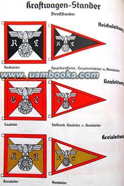Nazi swastika car pennants