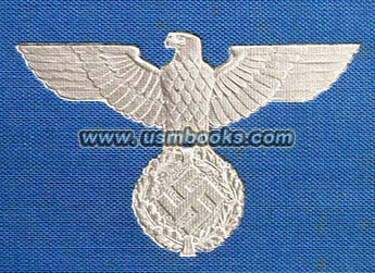 silver embossed nazi eagle and swastika