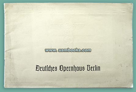 Deutsches Opernhaus Berlin Stammsitzmieter 1937-1938
