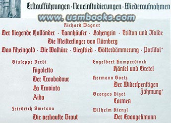 Die Walküre, der Fliegende Hollander and Tristan und Isolde by Richard Wagner