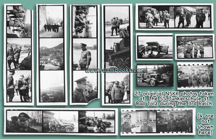 A VERY RARE LOT OF ORIGINAL NSKK PHOTOS TAKEN AT THE SS-JUNKERSCHULE BAD TÖLZ