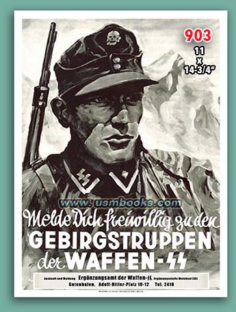 Gebirgstruppen der Waffen-SS recruiting poster