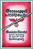Nazi eagle and swastika poster