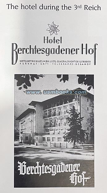 Berchtesgadener Hof, Hotelbetriebsgesellschaft (Gotthard Frber, General Manager)