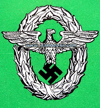Nazi eagle and swastika police insignia