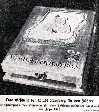 Reichsparteitag Nuremberg 1936 silver present for Hitler