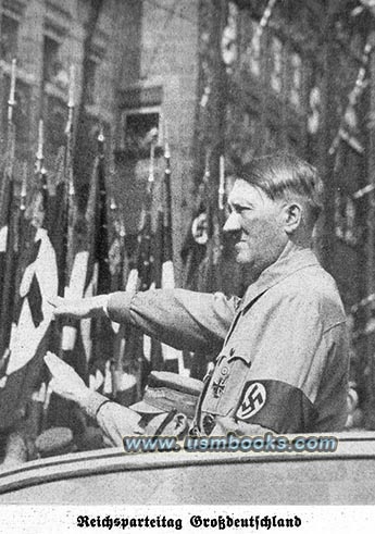 Hitler at Reichsparteitag Grossdeutschland
