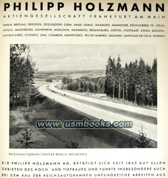 advertising section from industrial giants to small German companies that participated in the construction of the Nazi freeway system