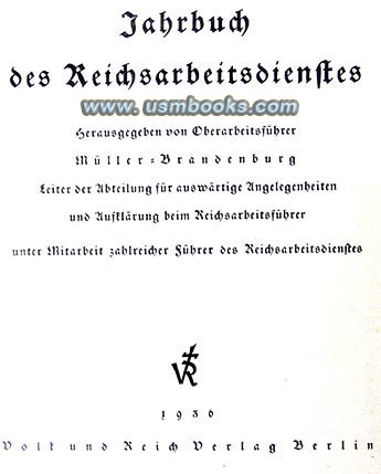 Jahrbuch des Reichsarbeitsdienstes 1936, Oberarbeitsfhrer Hermann Mller-Brandenburg