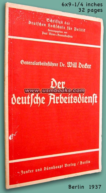 Schriften der deutschen Hochschule für Politik or Publication of the German College for Politics or Policy