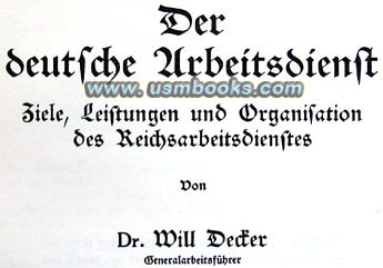 Reichsarbeitsdienst (RAD or German State Labor Service)