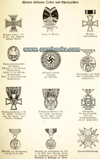 Nazi medals and orders
