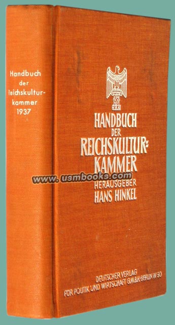 Handbuch der Reichskulturkammer 1937