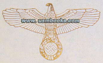 Nazi eagle and swastika on the cover 