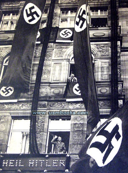 Nazi swastika banners