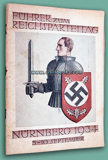 Das Reichsparteitagsabzeichen 1934 mit Schwert und Schild, Professor Richard Klein