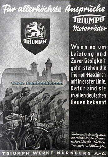 Triumph military motorcycle advertising 
