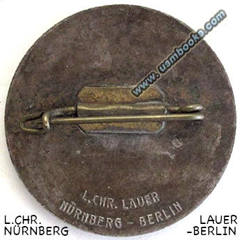  L. Christian Lauer Nrnberg-Berlin; 1934 Nazi Party Day badge