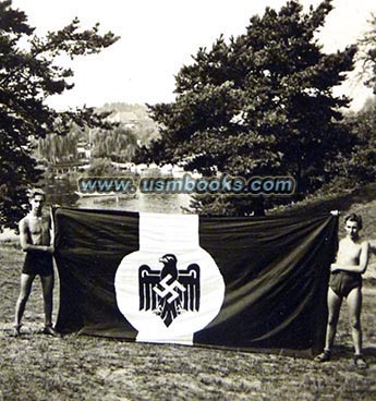 Nazi Sports Flag with swastika, Deutscher Reichsbund fr Leibesbungen