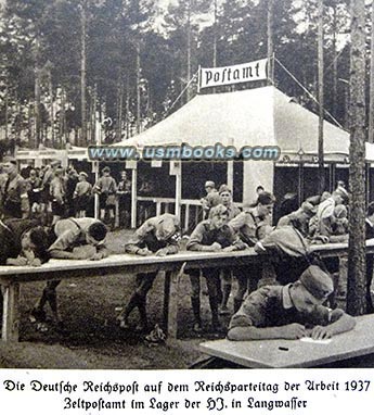 mobile post office Nazi Party Days HJ camp 1937