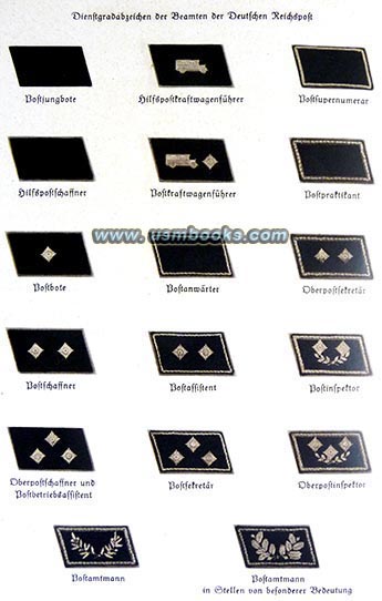 Deutsche Reichspost Nazi collar insignia