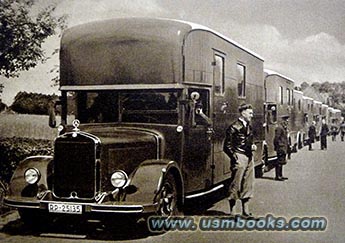 Deutsche Reichspost film crew bus
