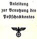 1943 Nazi Post Bank instruction manual