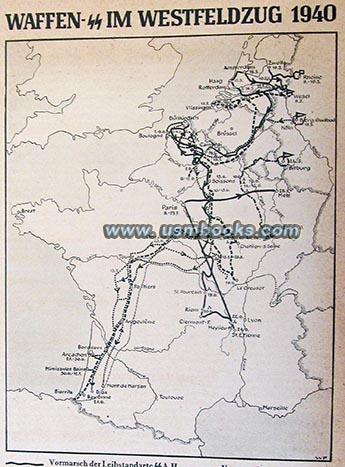 Waffen-SS map WW2