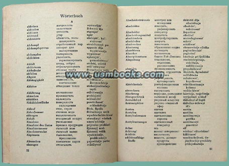 German-Russian dictionary