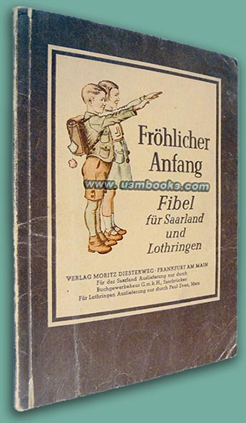Frhlicher Anfang illustrated Nazi elementary school children reading book 1943